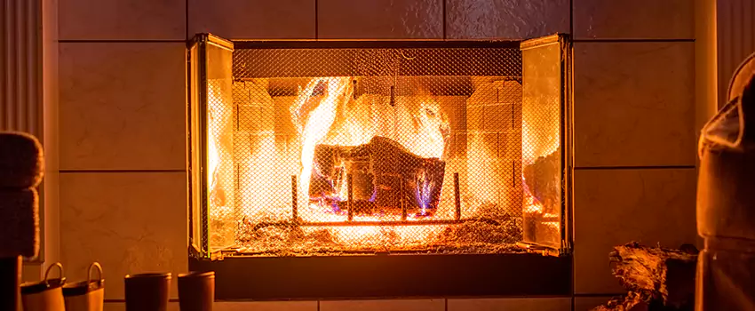 Mendota Hearth Landscape Fireplace Installation in Camden, New Jersey