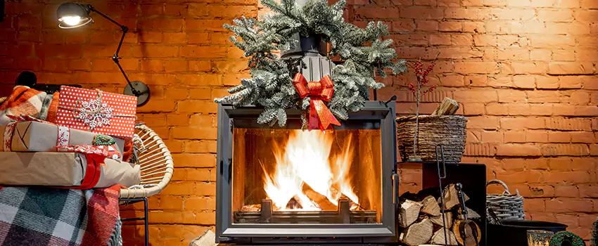 Travis Industries Linear Gas Fireplace Installation in Camden, New Jersey